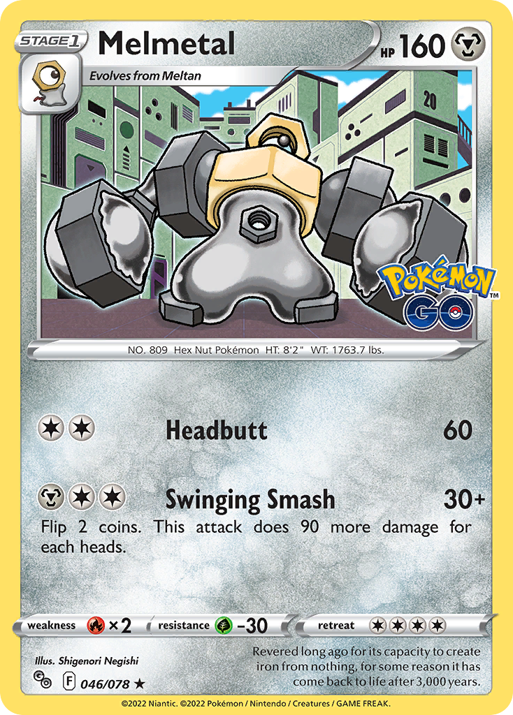 Pokémon Go Holo Melmetal #46/78